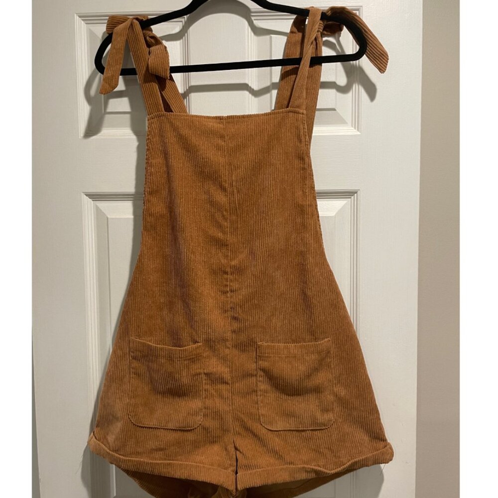 Pocket Front Overall Jumpsuit S